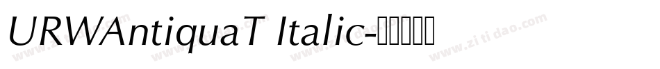 URWAntiquaT Italic字体转换